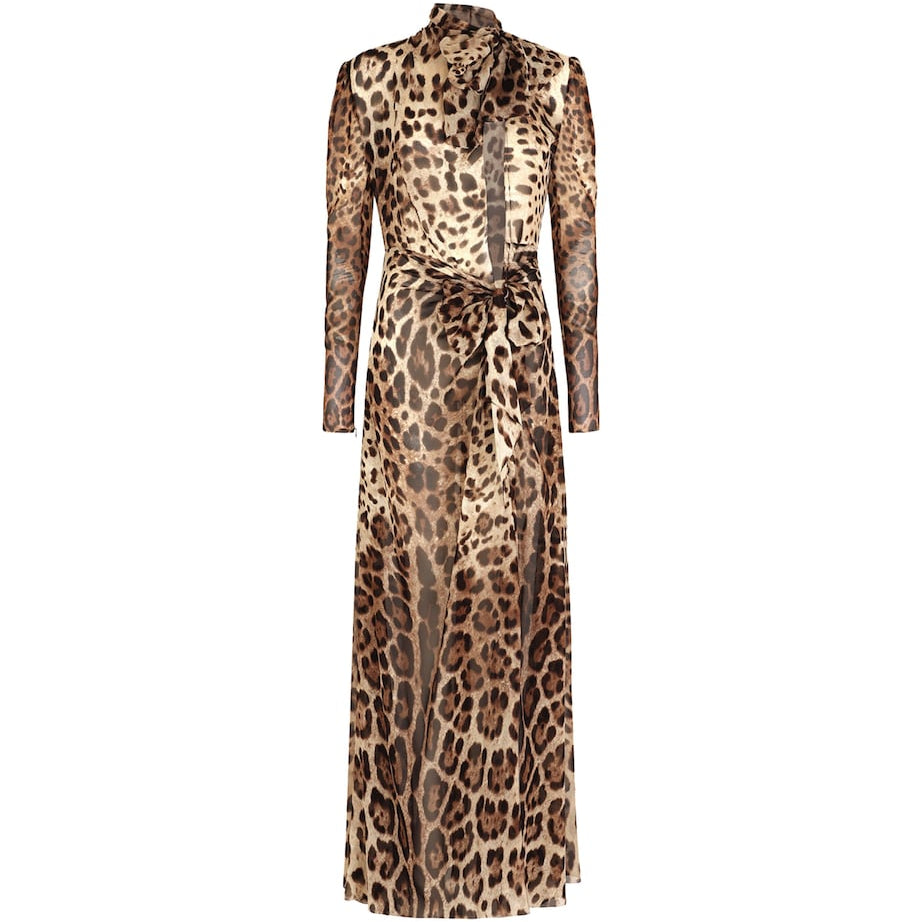 Dolce & Gabbana Multi Silk Maxi Dress