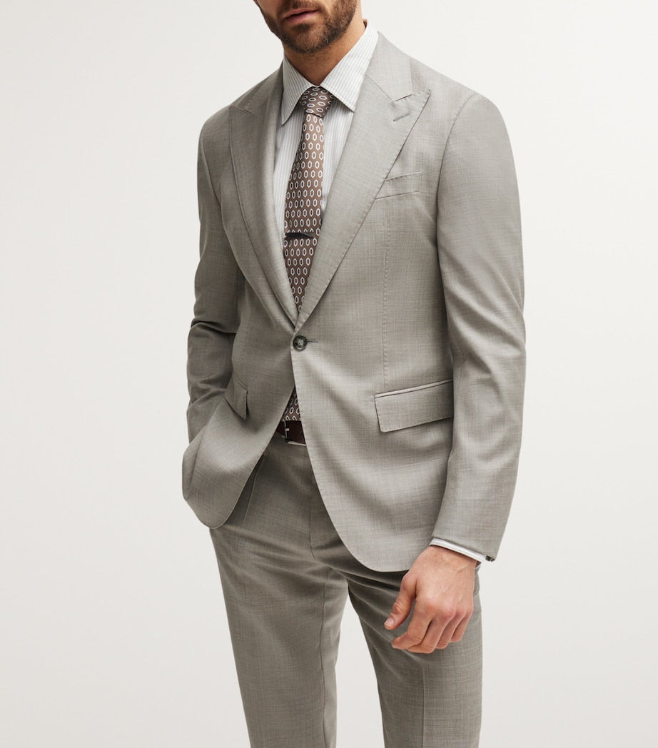 BOSS Virgin Wool Slim 2-Piece Suit