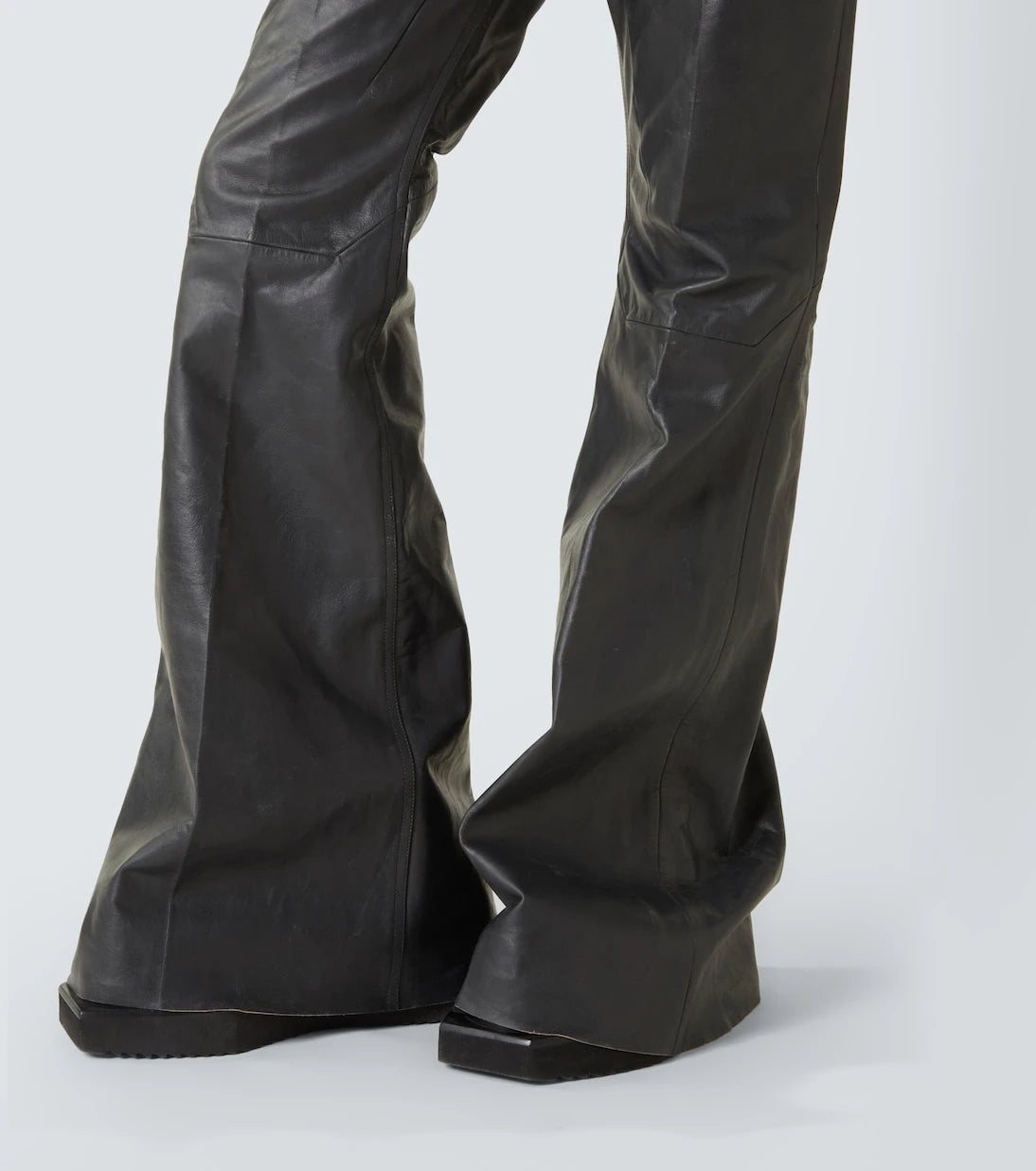 Rick Owens - Bolan leather flared pants