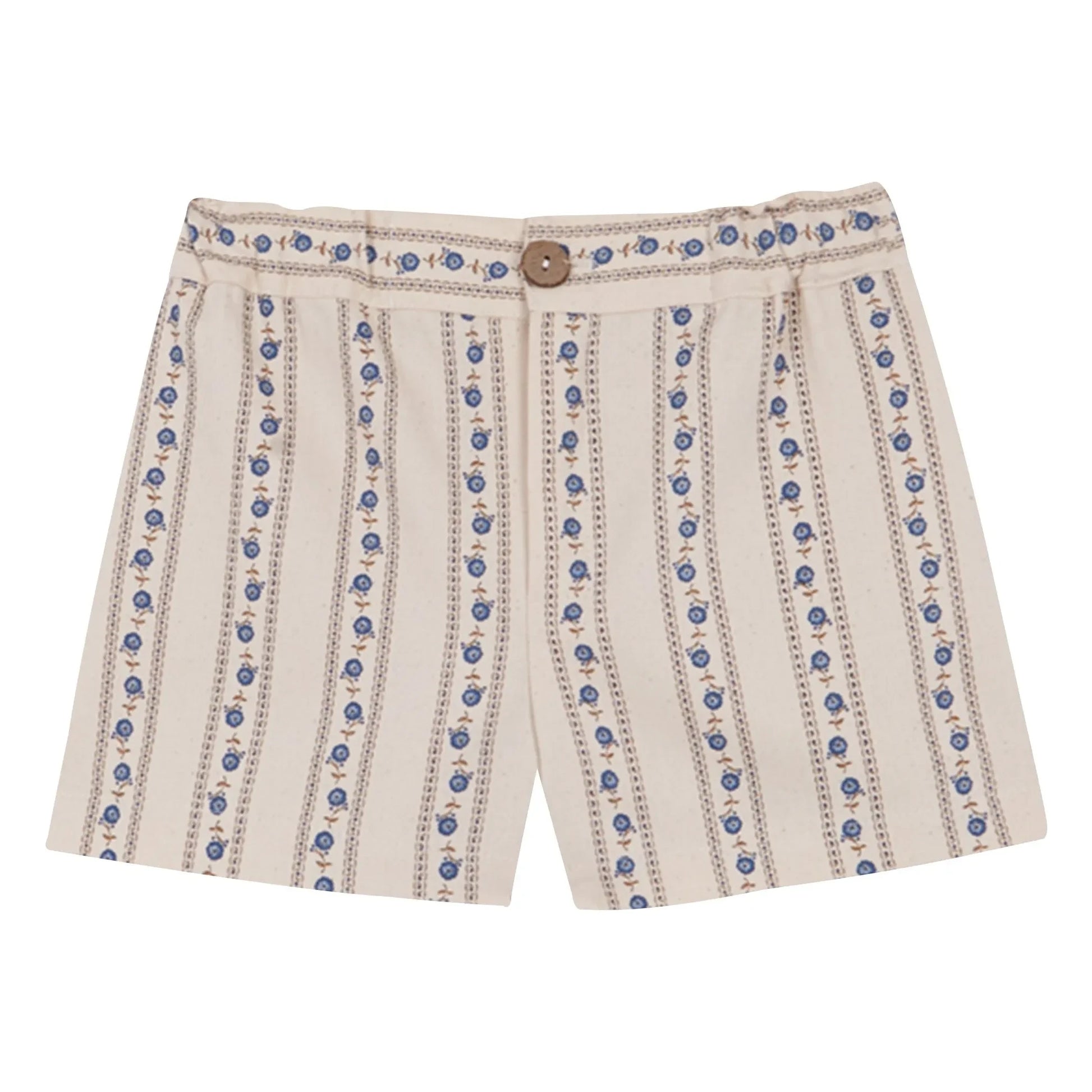 birinit - Bermuda shorts Sariñena Flowers | Ivory