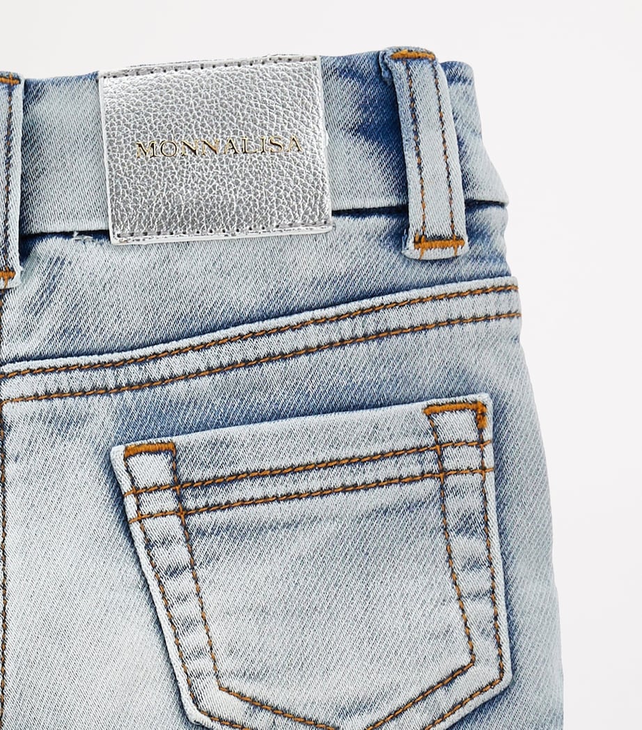 Monnalisa Rope-Detail Denim Shorts (2-12 Years)
