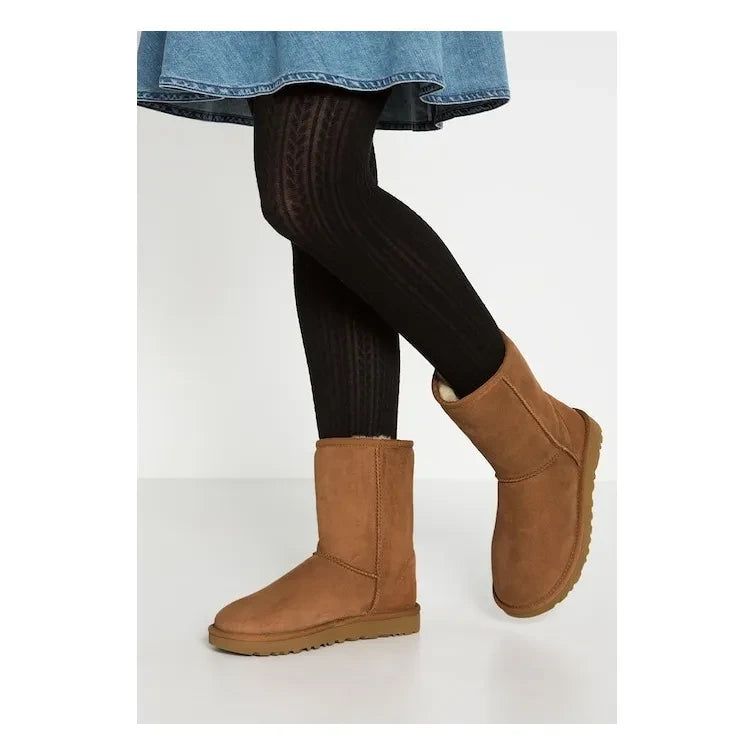 UGG - Classic II Fur Lined Suede Boots | Camel