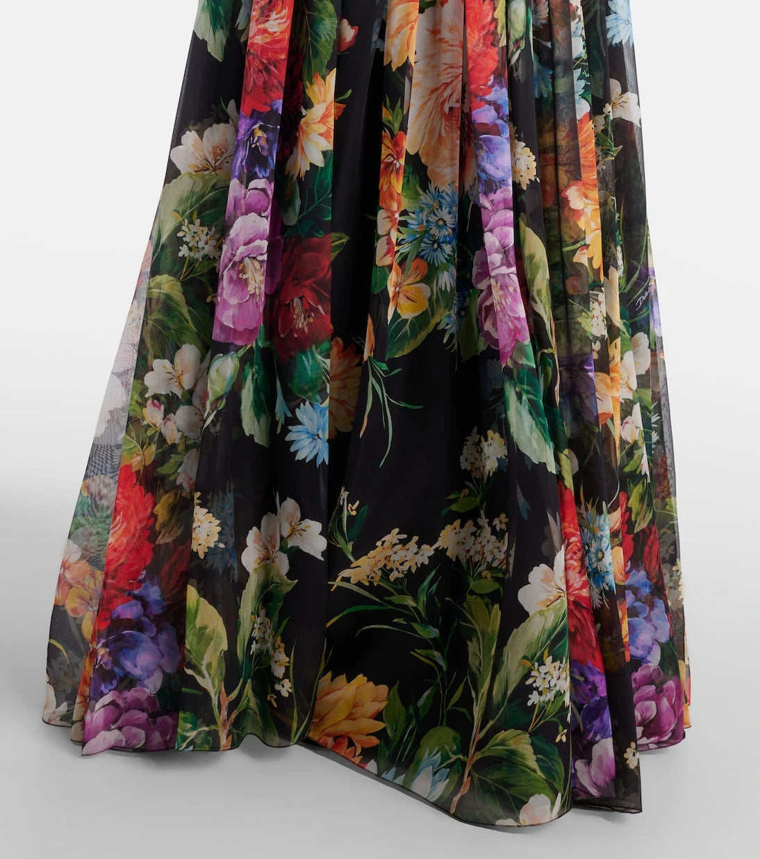 Dolce&Gabbana - Floral silk chiffon maxi dress