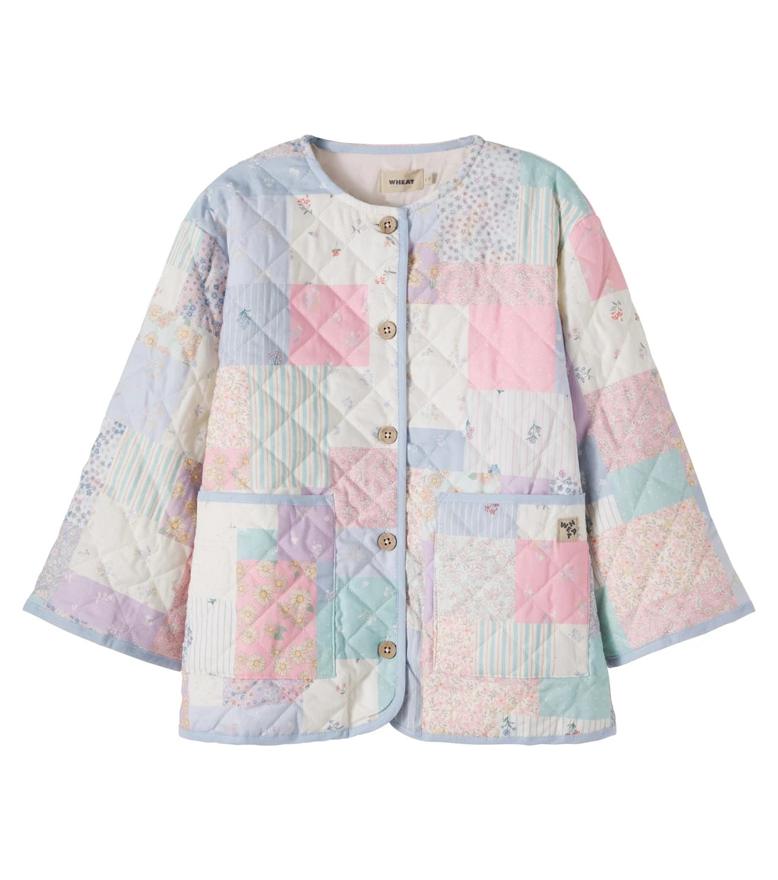 Wheat - Inaja quilted patchwork cotton jacket