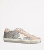 Silver Embellished Super-Star Sneakers