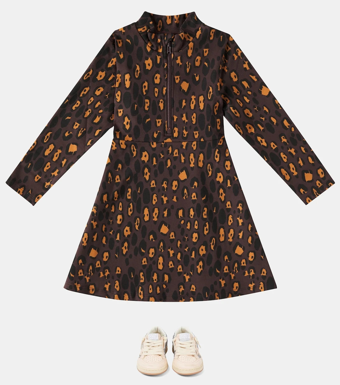Mini Rodini - Leopard cotton-blend dress