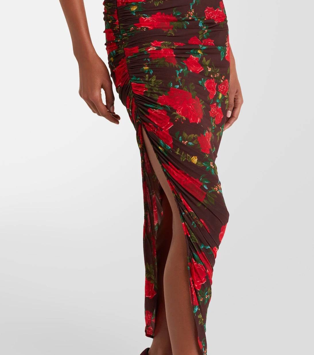 Magda Butrym - Floral ruched midi dress