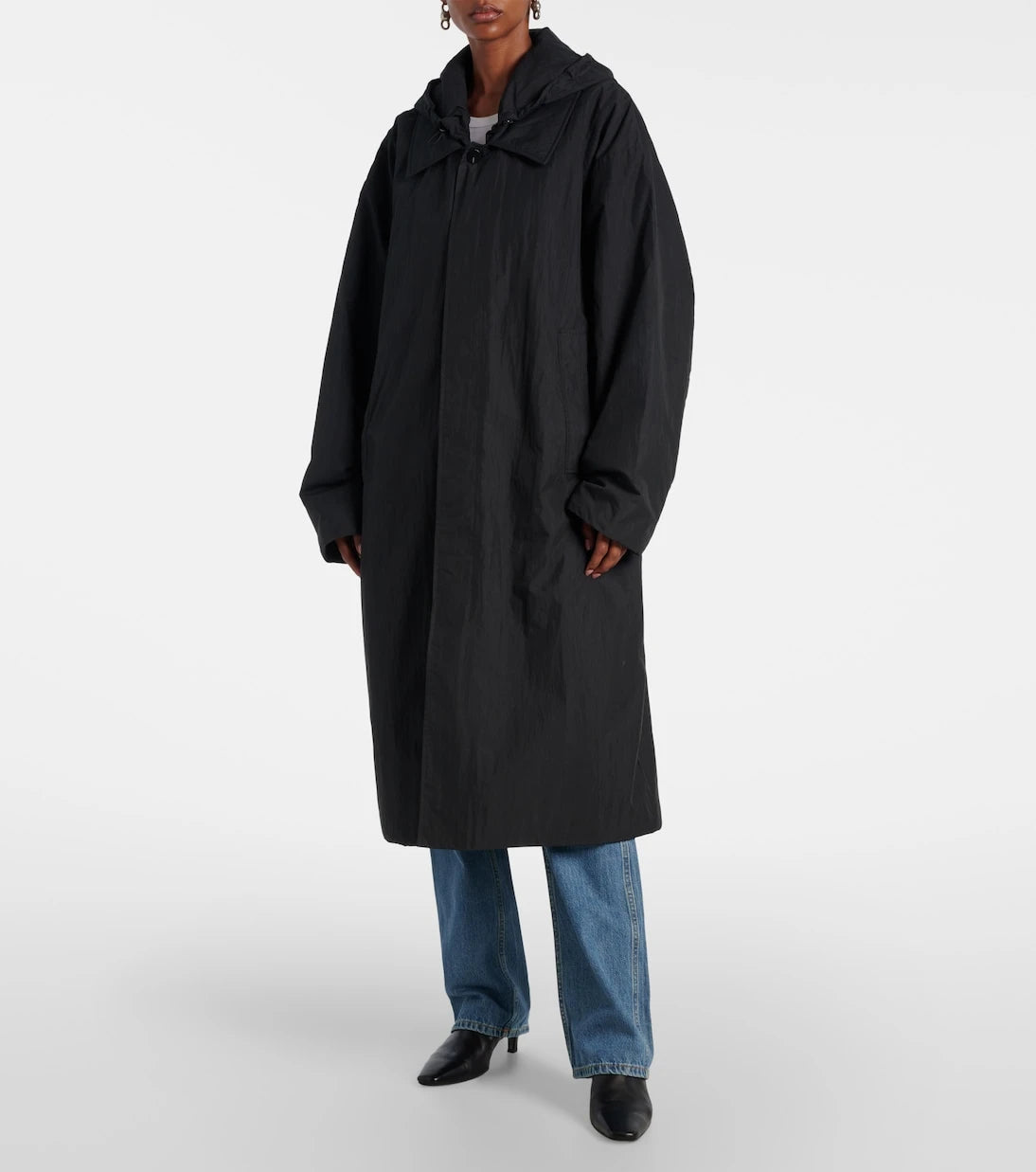 Aya Muse - Hooded cotton-blend coat