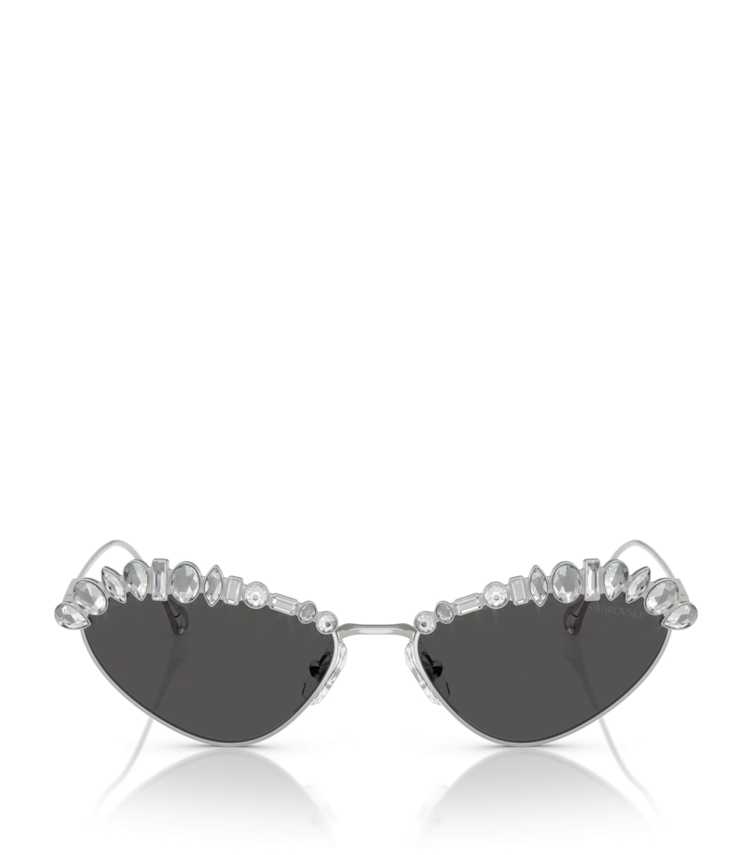 Swarovski Silver Metal SK7009 Sunglasses