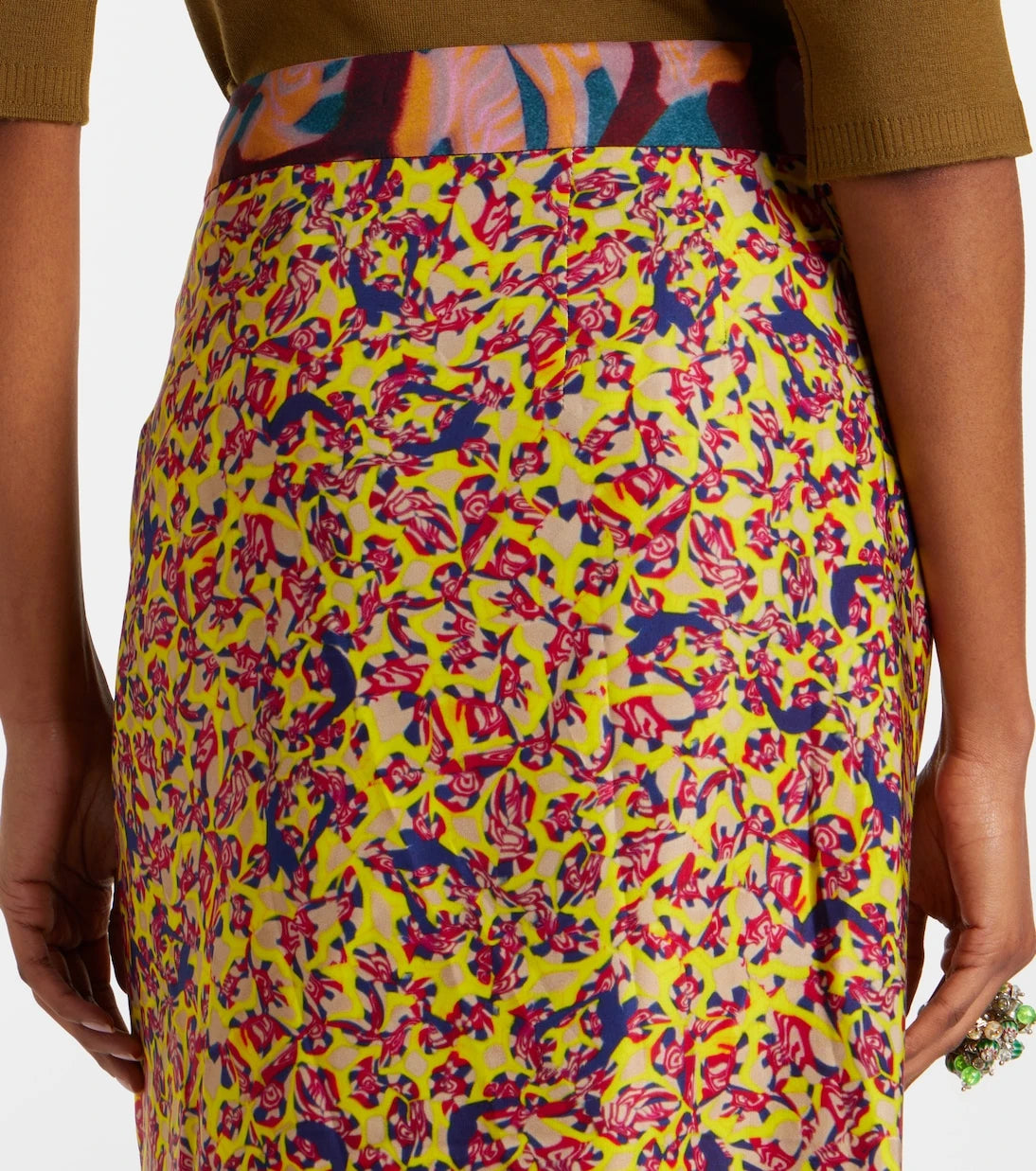 Dries Van Noten - Sole printed midi skirt