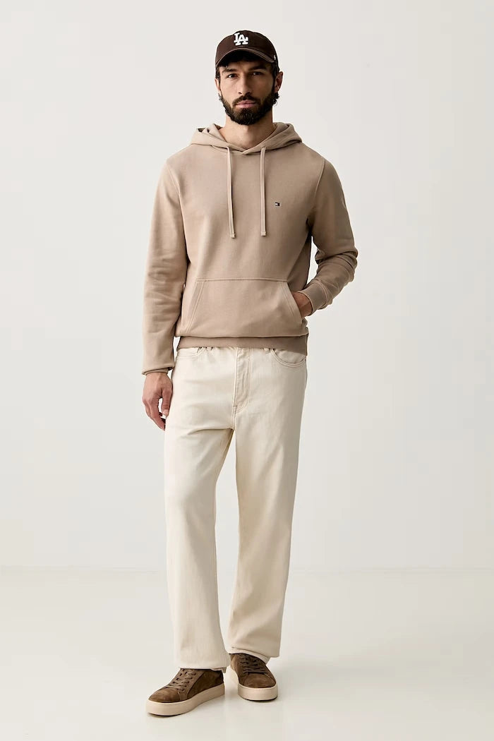 Tommy Hilfiger kapüşonlu erkek pamuklu sweatshirt