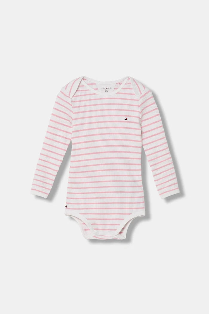 Tommy Hilfiger bebek body 3'lü pamuk ve elastan