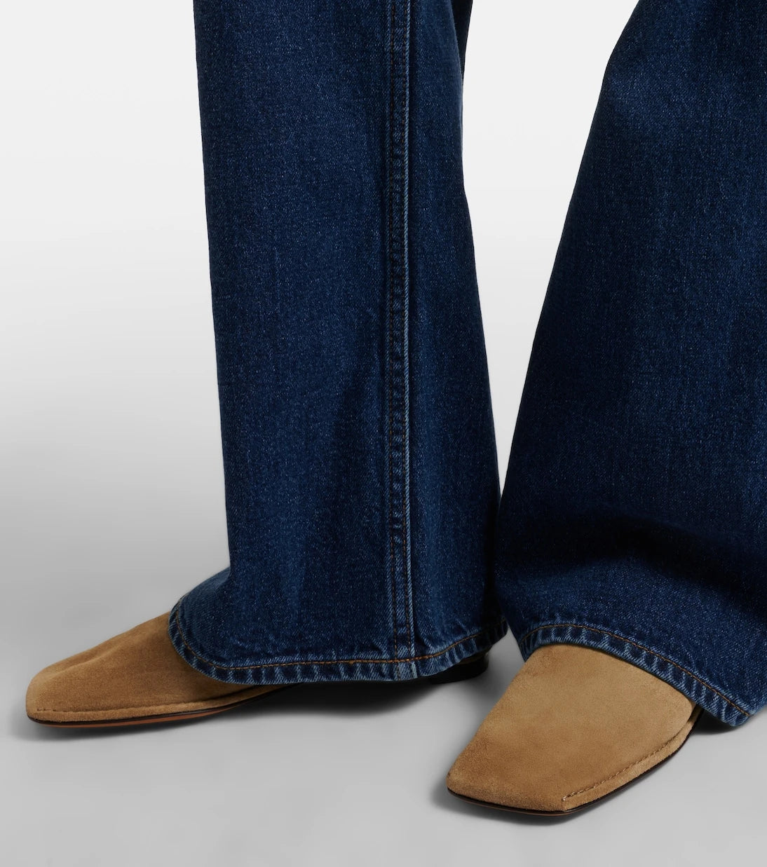 The Row - Piper suede slides