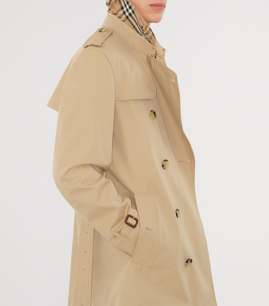 Beige Short Kensington Heritage Trench Coat