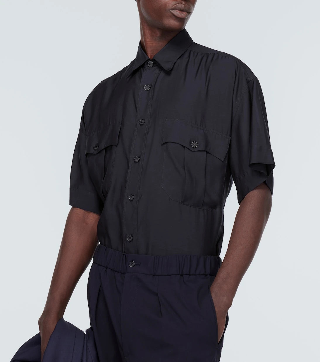 Giorgio Armani - Jersey bowling shirt