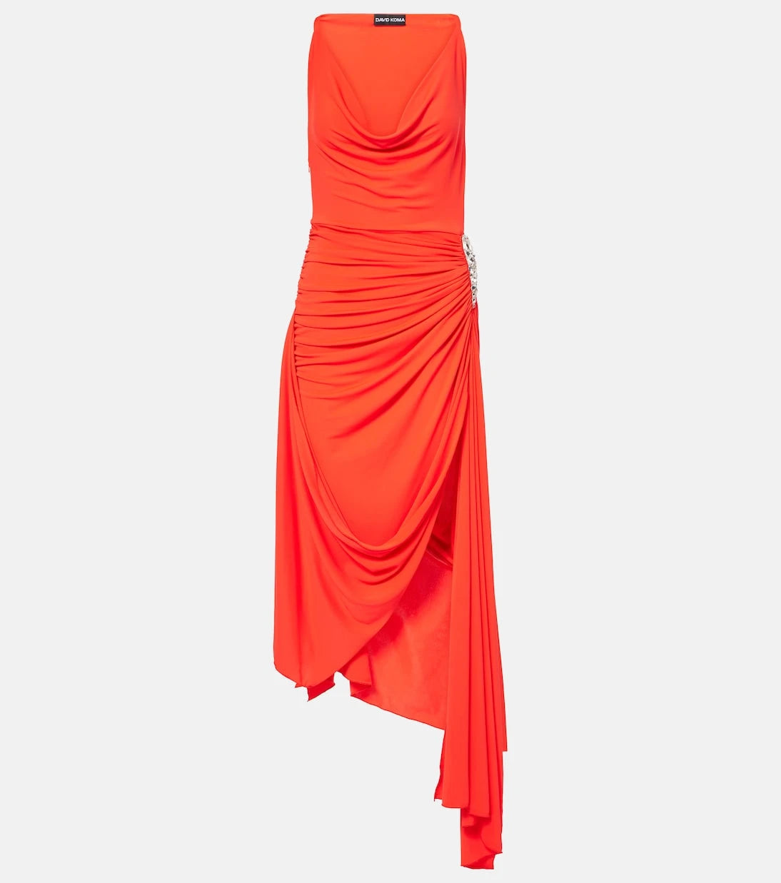 David Koma - Lamé midi dress