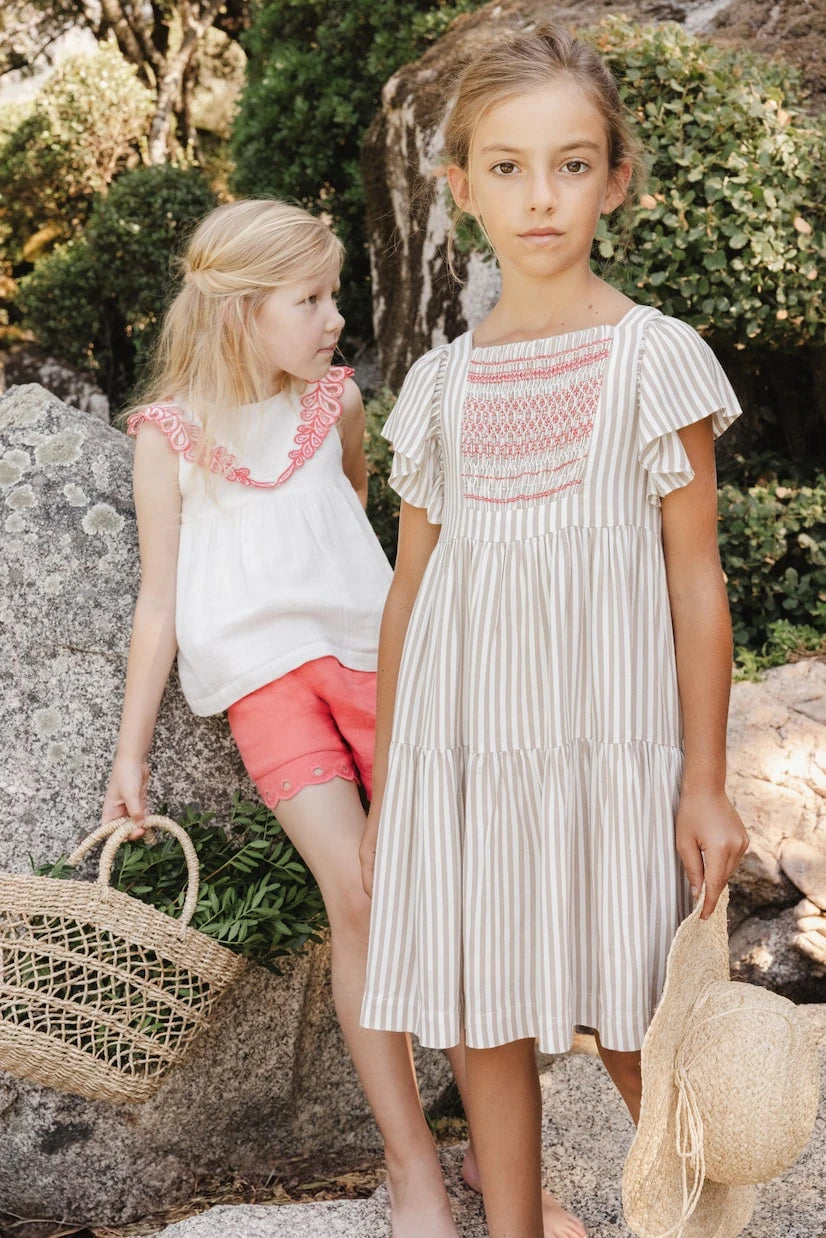 Tartine et Chocolat - Smocked striped dress