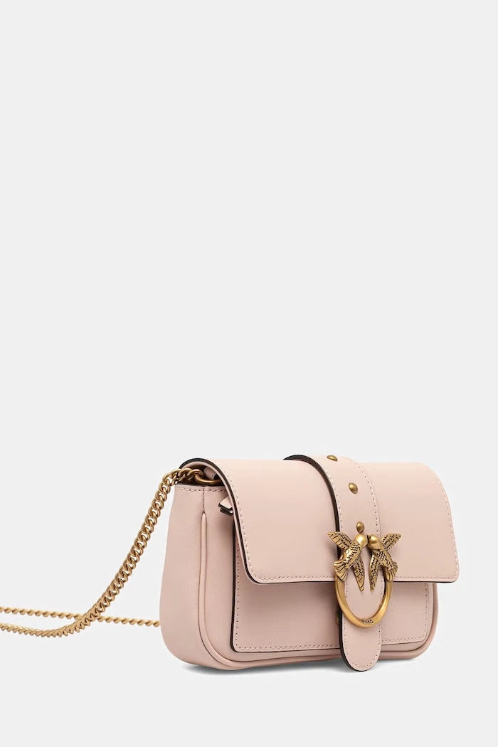 Pinko kadın deri crossbody çanta