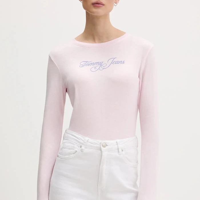 Tommy Jeans Uzun Kollu Pamuk Bluz
