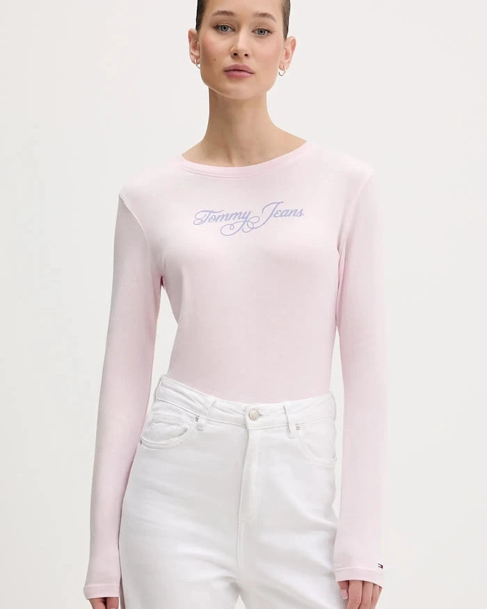 Tommy Jeans Uzun Kollu Pamuk Bluz