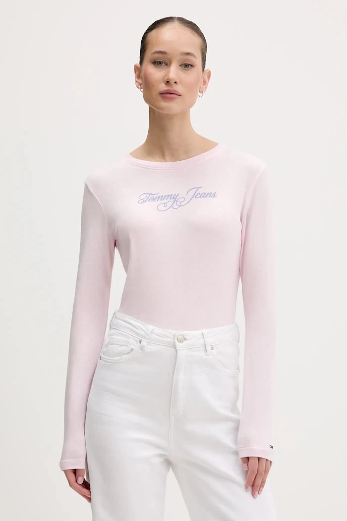 Tommy Jeans Uzun Kollu Pamuk Bluz