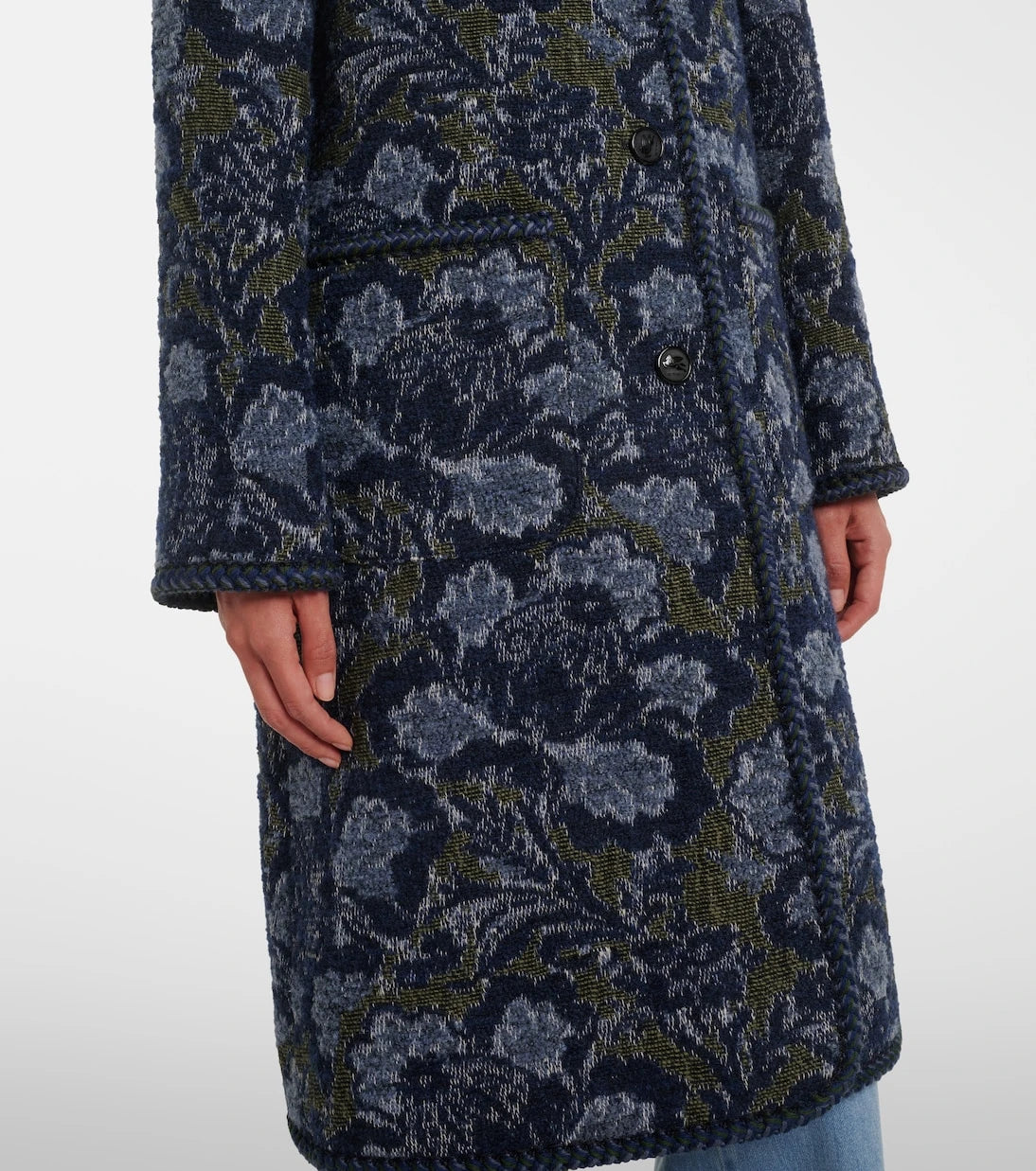 Etro - Cotton and wool-blend jacquard coat