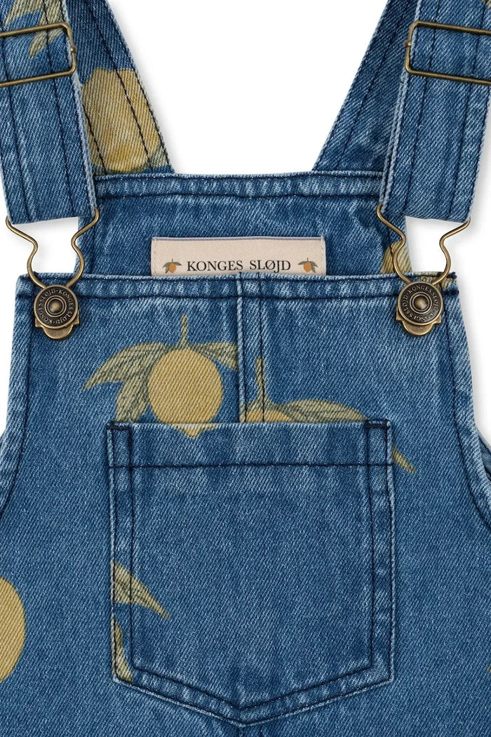 Konges Sløjd MAGOT OVERALLS GOTS Çocuk Denim Tulum