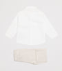 Cotton-Linen Shirt, Cummerbund and Shorts Set (3 Months - 4 Years)