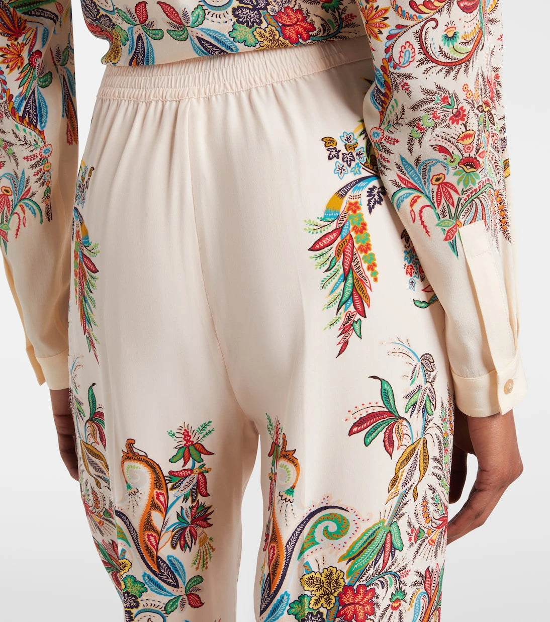 Etro - Printed silk palazzo pants