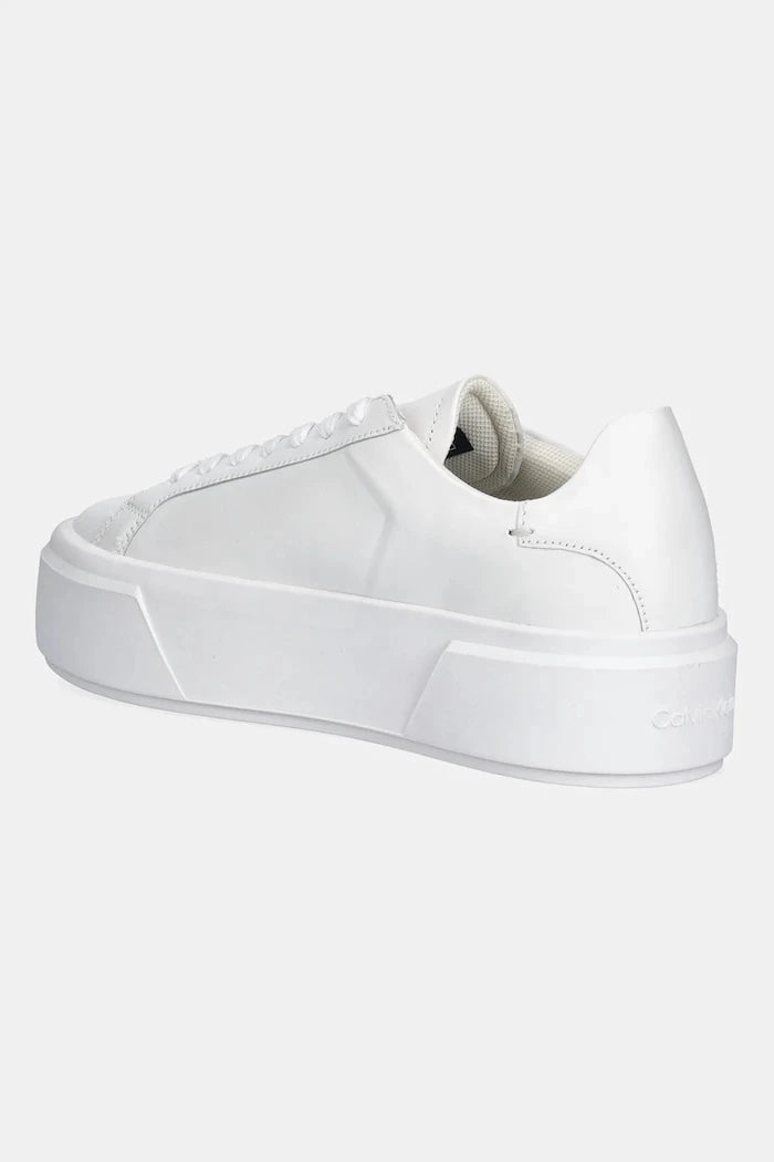 Кожени маратонки Calvin Klein FLATFORM LACE UP LTH MG