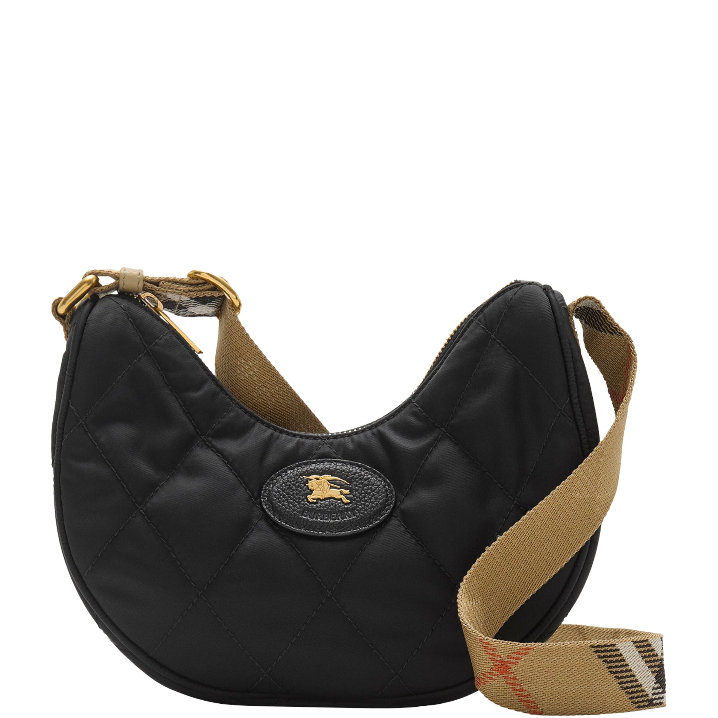 Black Horseshoe Cross-Body Bag
