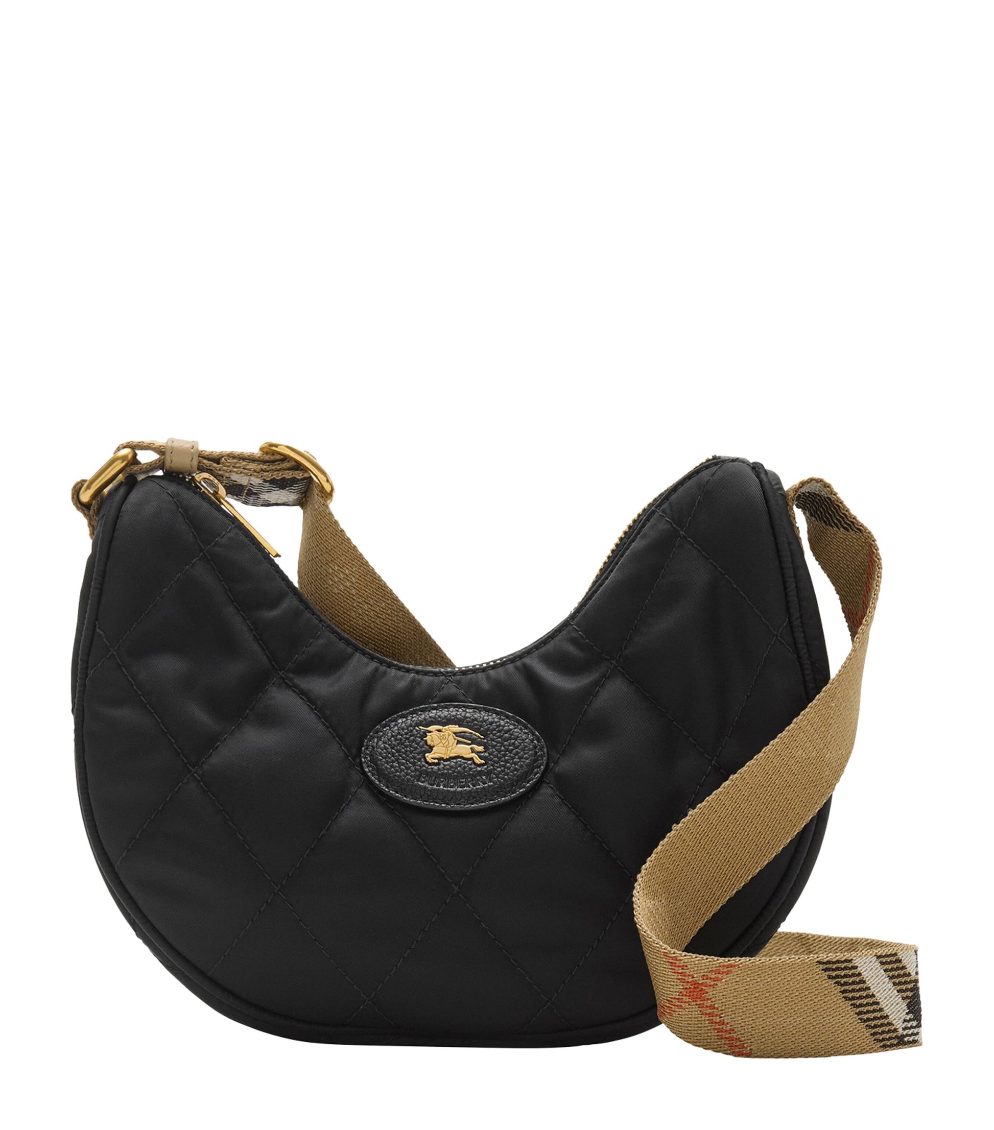 Black Horseshoe Cross-Body Bag
