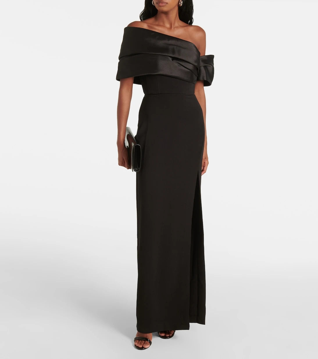 Solace London - Alexis satin-trimmed maxi dress