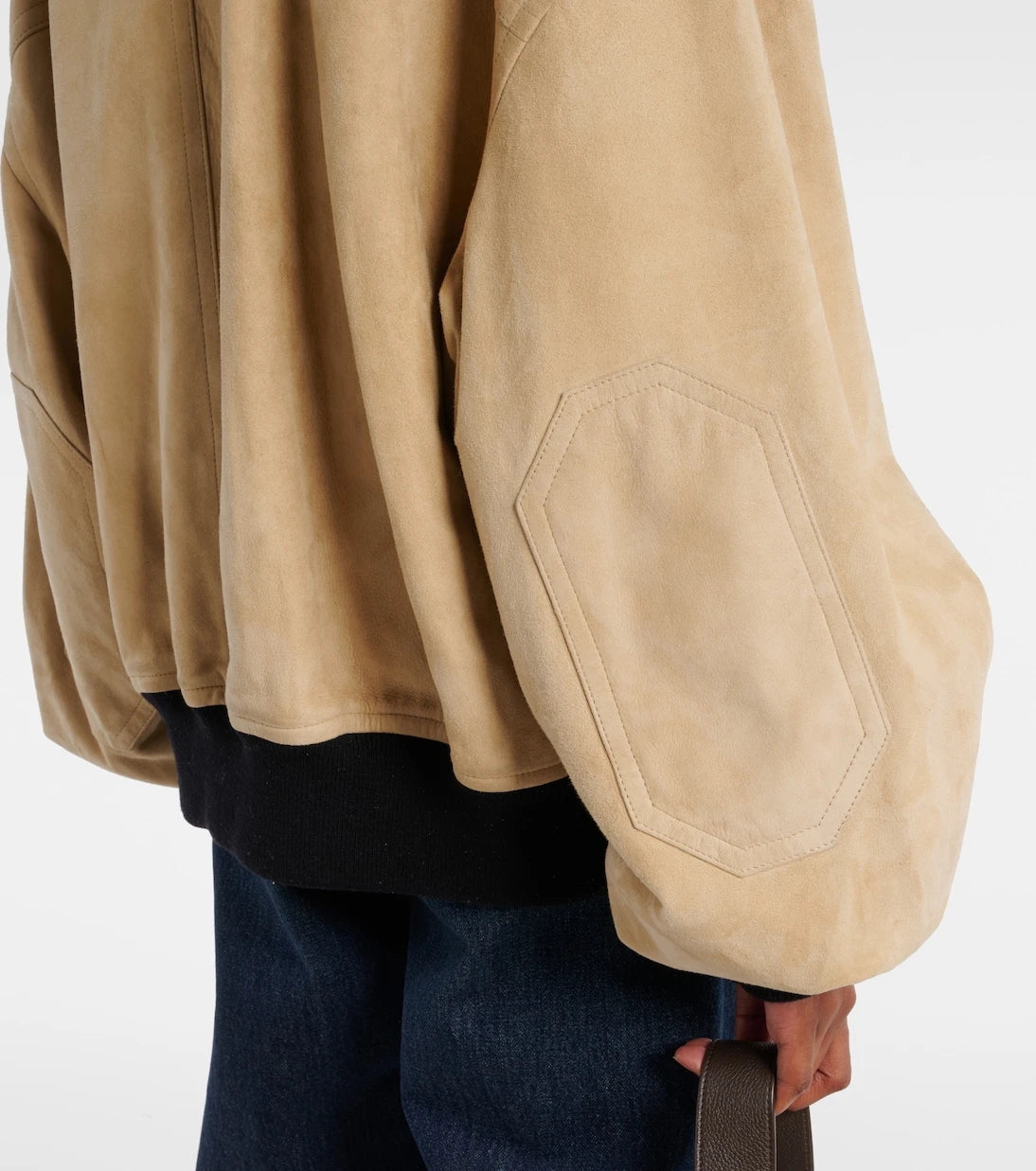 Khaite - Spence suede bomber jacket