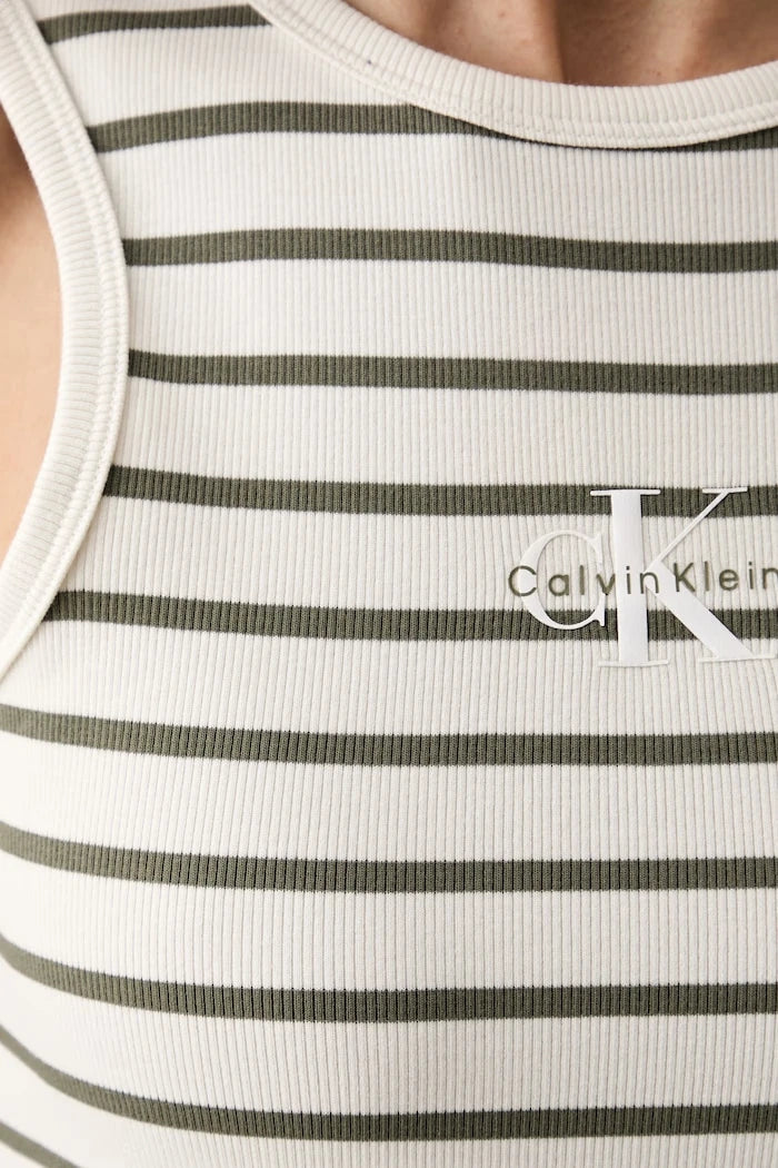 Calvin Klein Jeans pamuk ve elastanlı vücuda oturan elbise