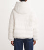 White Reversible Ribbed Lambswool Jacket