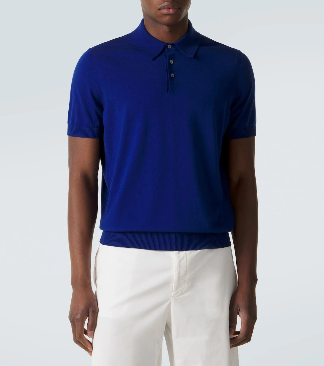 Dunhill - Cotton and silk polo shirt