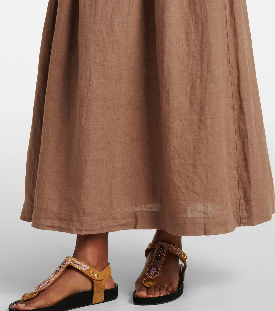 Velvet - Linda linen maxi skirt