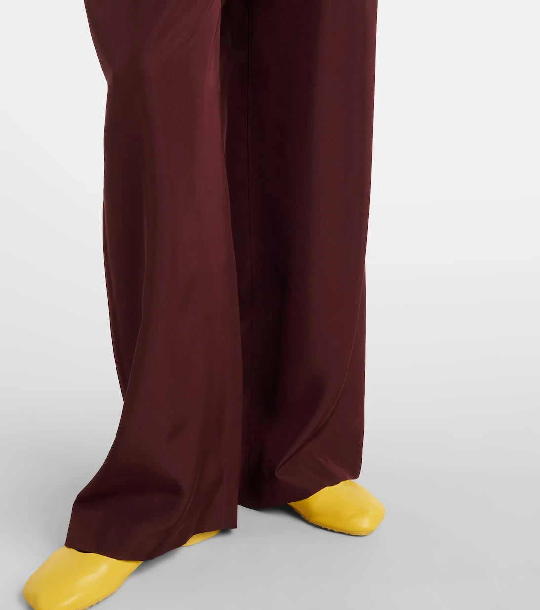 Loewe - Pleated silk straight pants