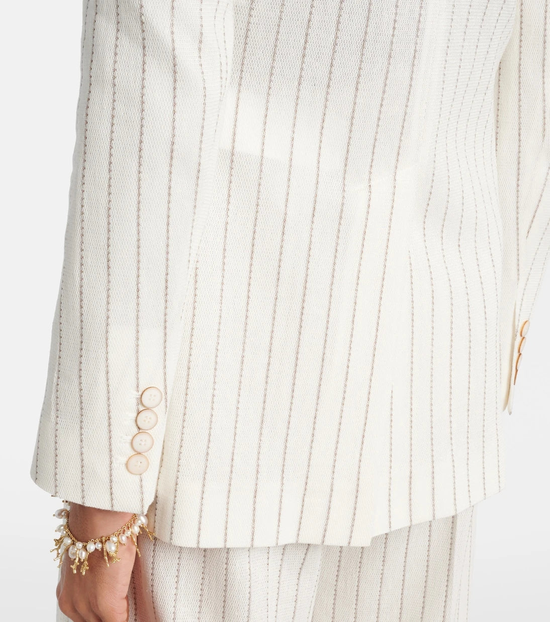 Max Mara - Jadi striped cotton and linen blazer