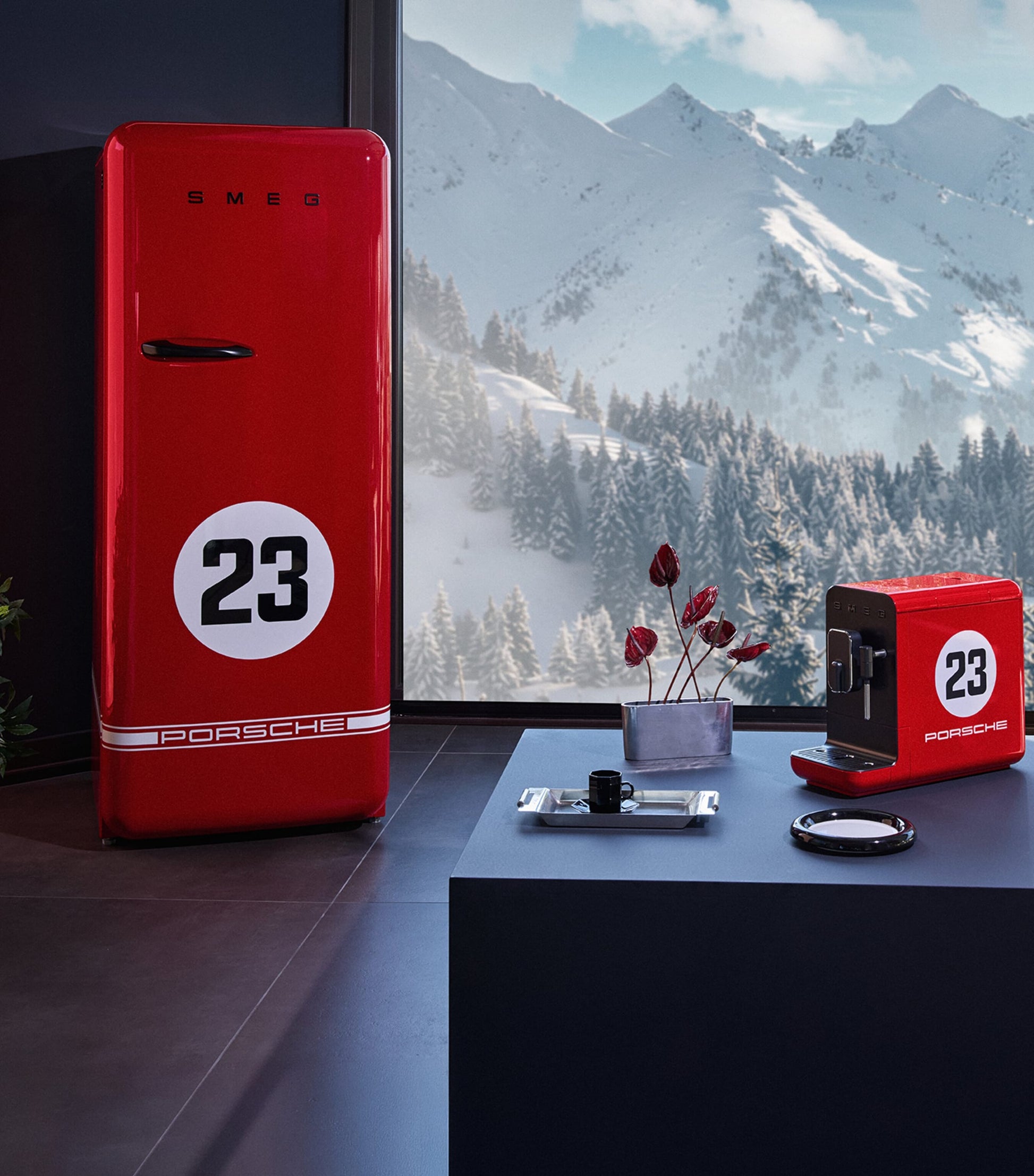 Smeg x Porsche Bean to Cup Automatic Coffee Machine