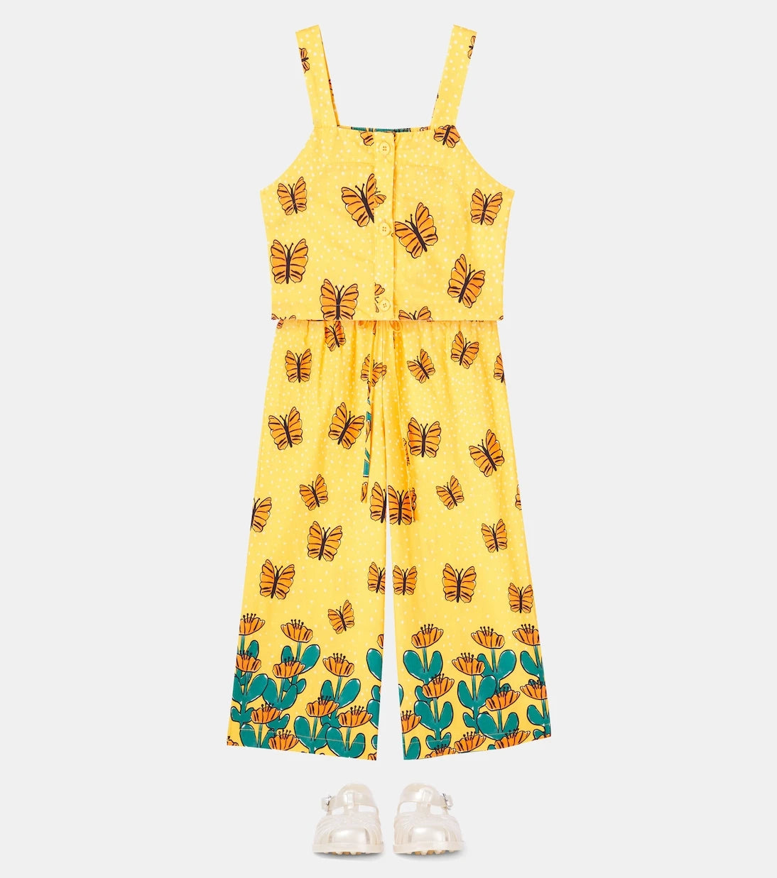 Fábula - Jardim Borboleta top and pants set