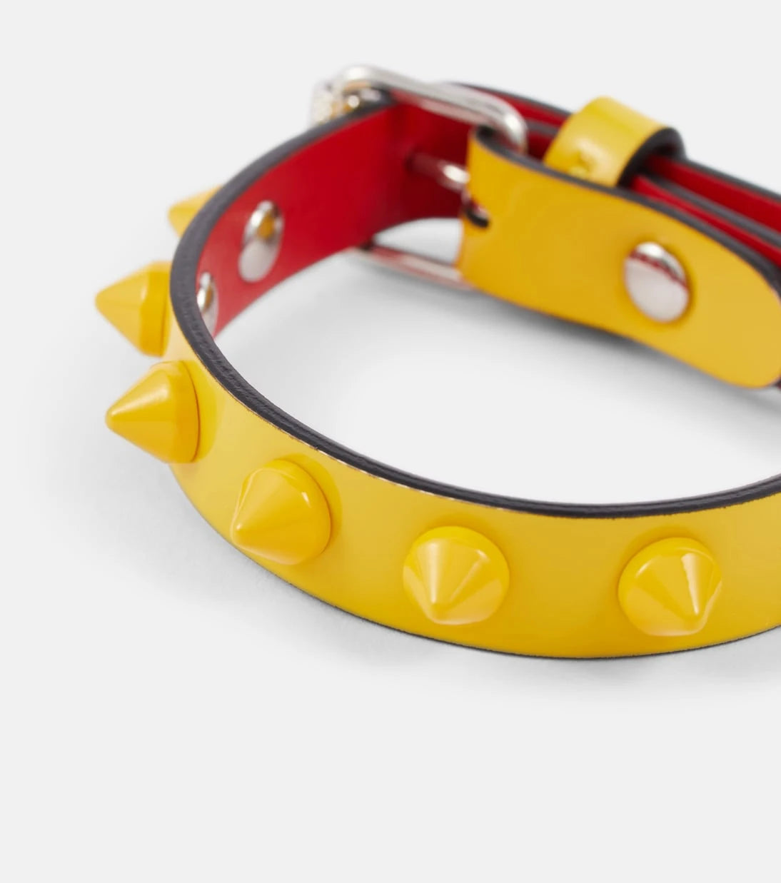 Christian Louboutin - Loubilink embellished leather bracelet