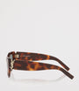 Saint Laurent Brown Acetate SL M94 Rim Cat Eye Sunglasses