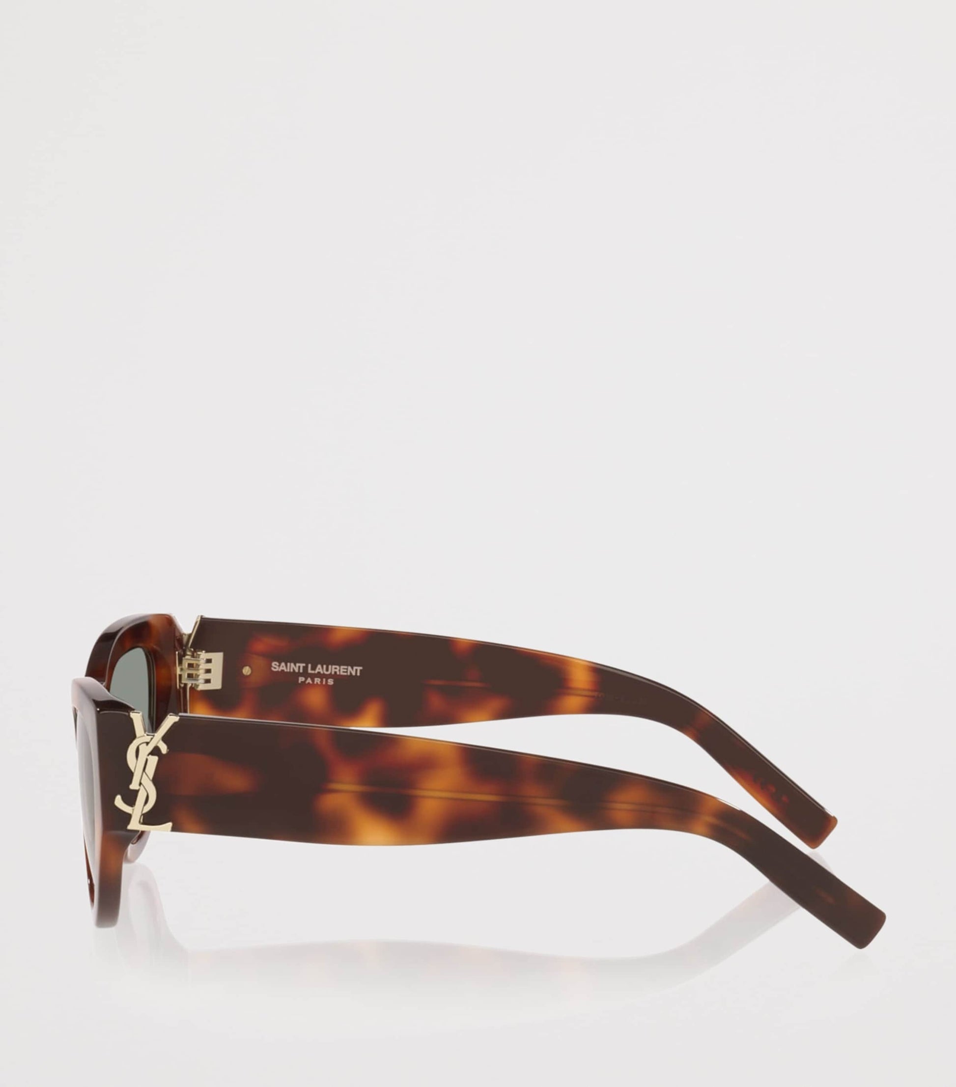 Saint Laurent Brown Acetate SL M94 Rim Cat Eye Sunglasses