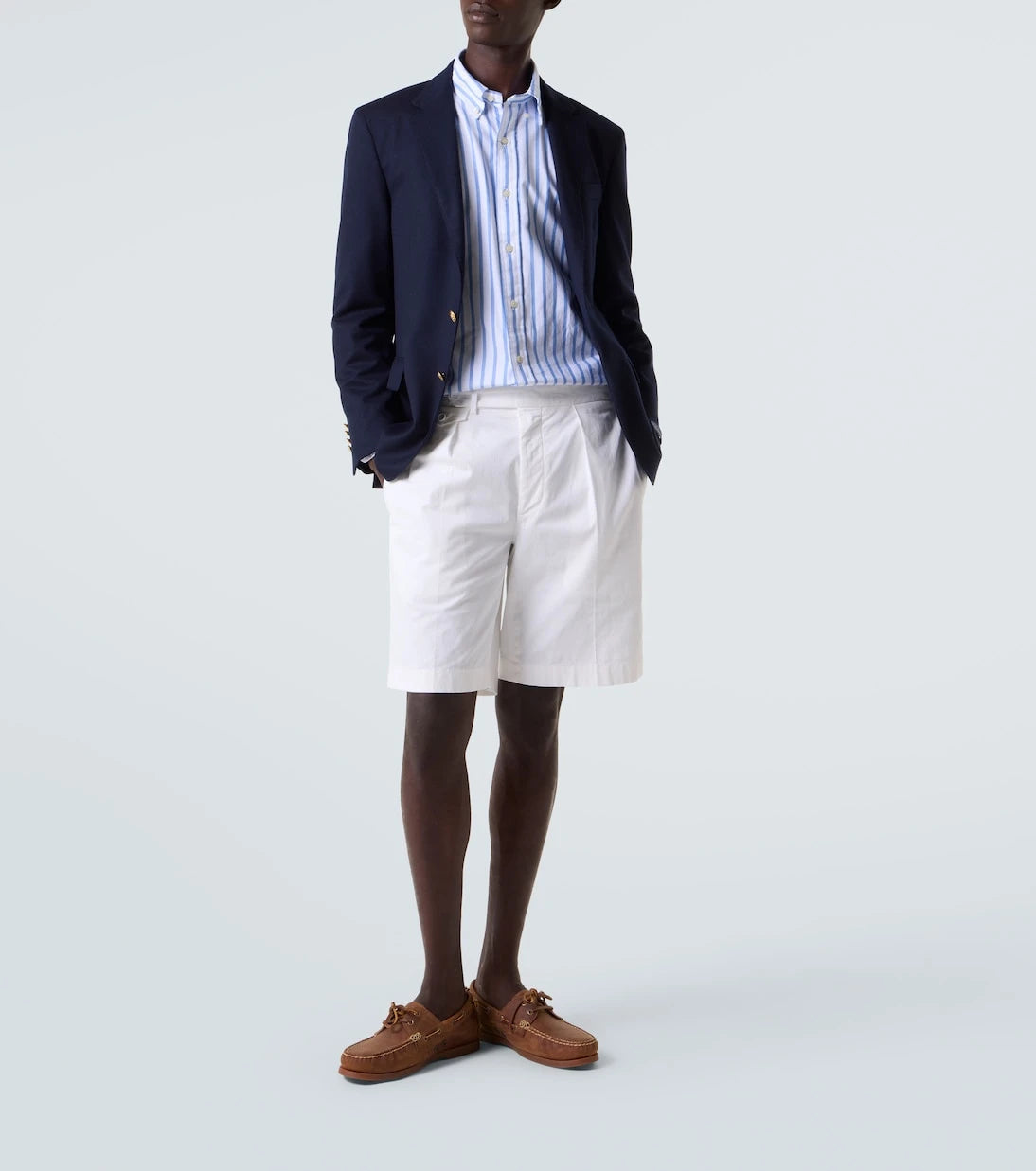 Ralph Lauren Purple Label - Cotton-blend Bermuda shorts