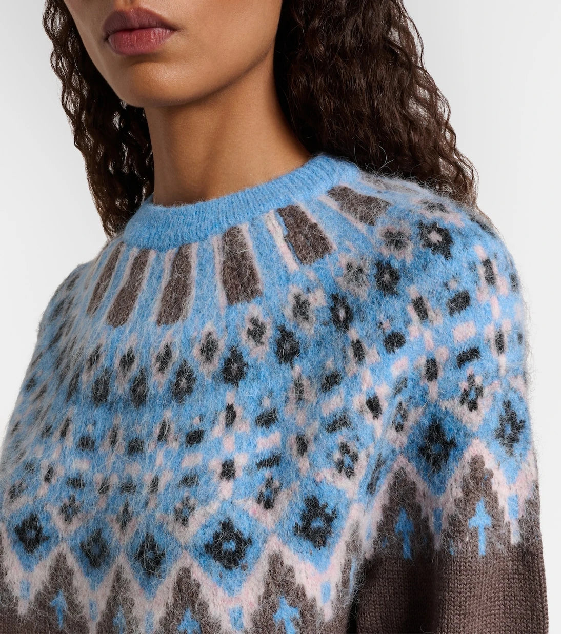 Staud - Zane Fair Isle wool-blend sweater