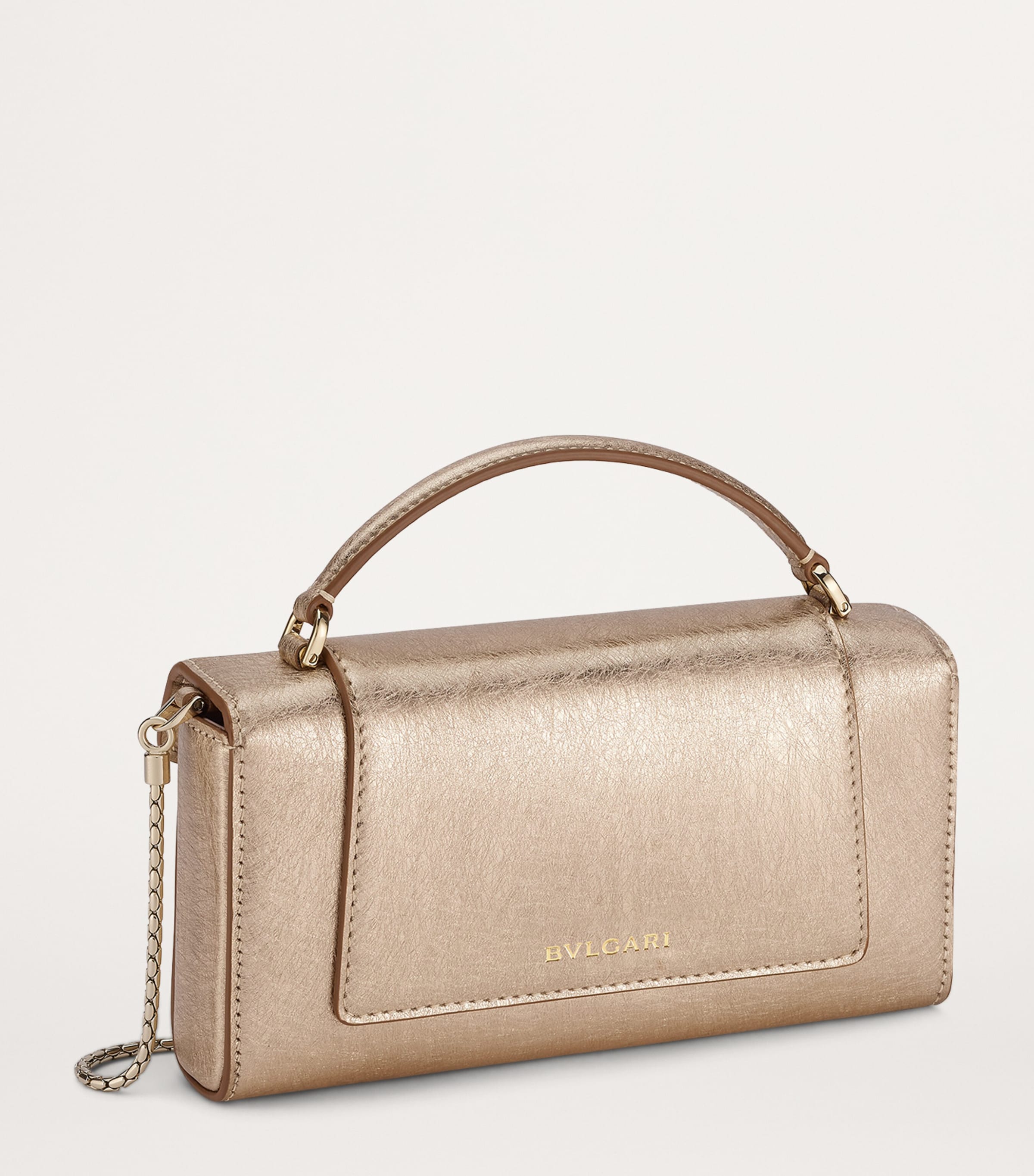 Bvlgari Gold Serpenti Forever Cross-Body Phone Bag