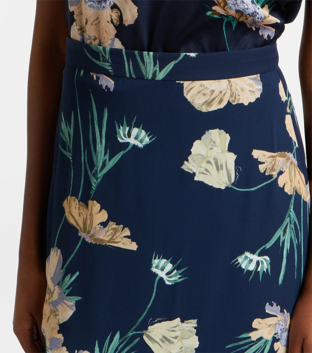 Erdem - Floral midi skirt