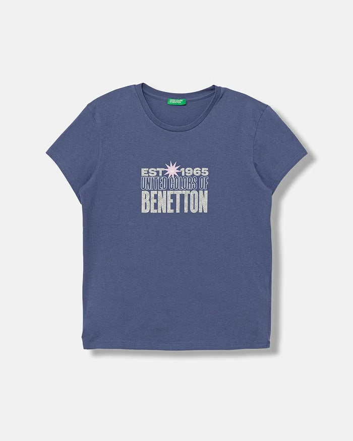 United Colors of Benetton çocuk pamuklu tişört
